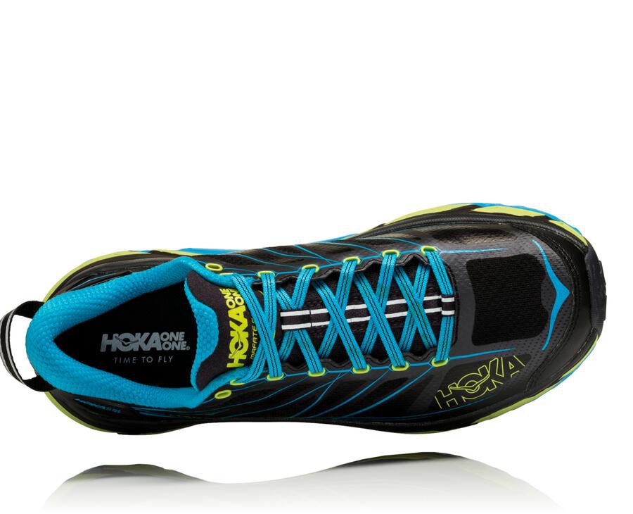 Hoka One One Mafate Speed 2 Trailskor Herr - Svarta/Blå - NMAGE-3175